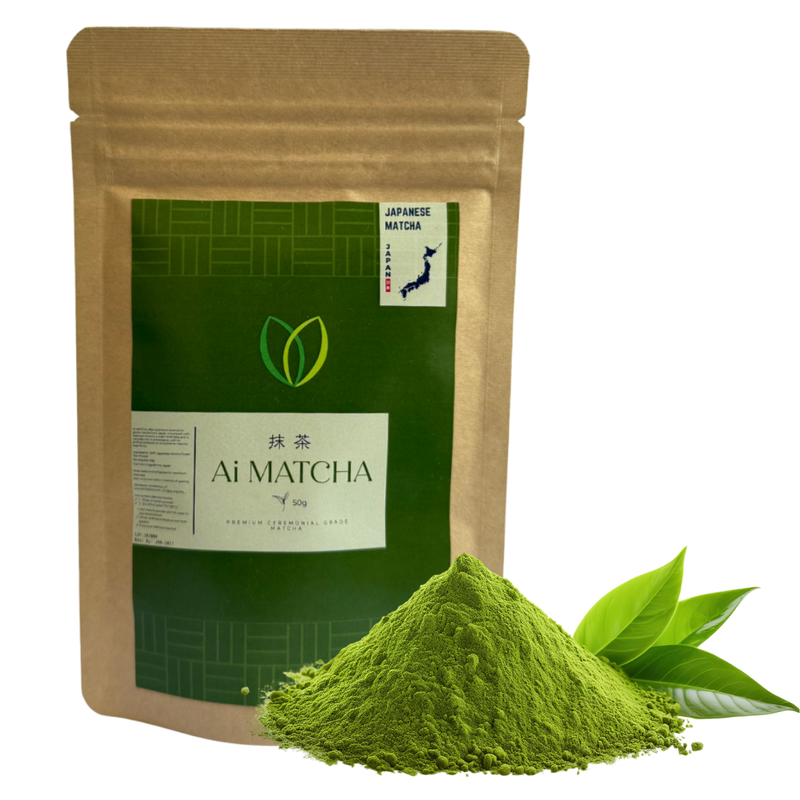 Ai MATCHA Superior Ceremonial Grade Japanese Matcha Green Tea Powder (50g/1.76 oz)