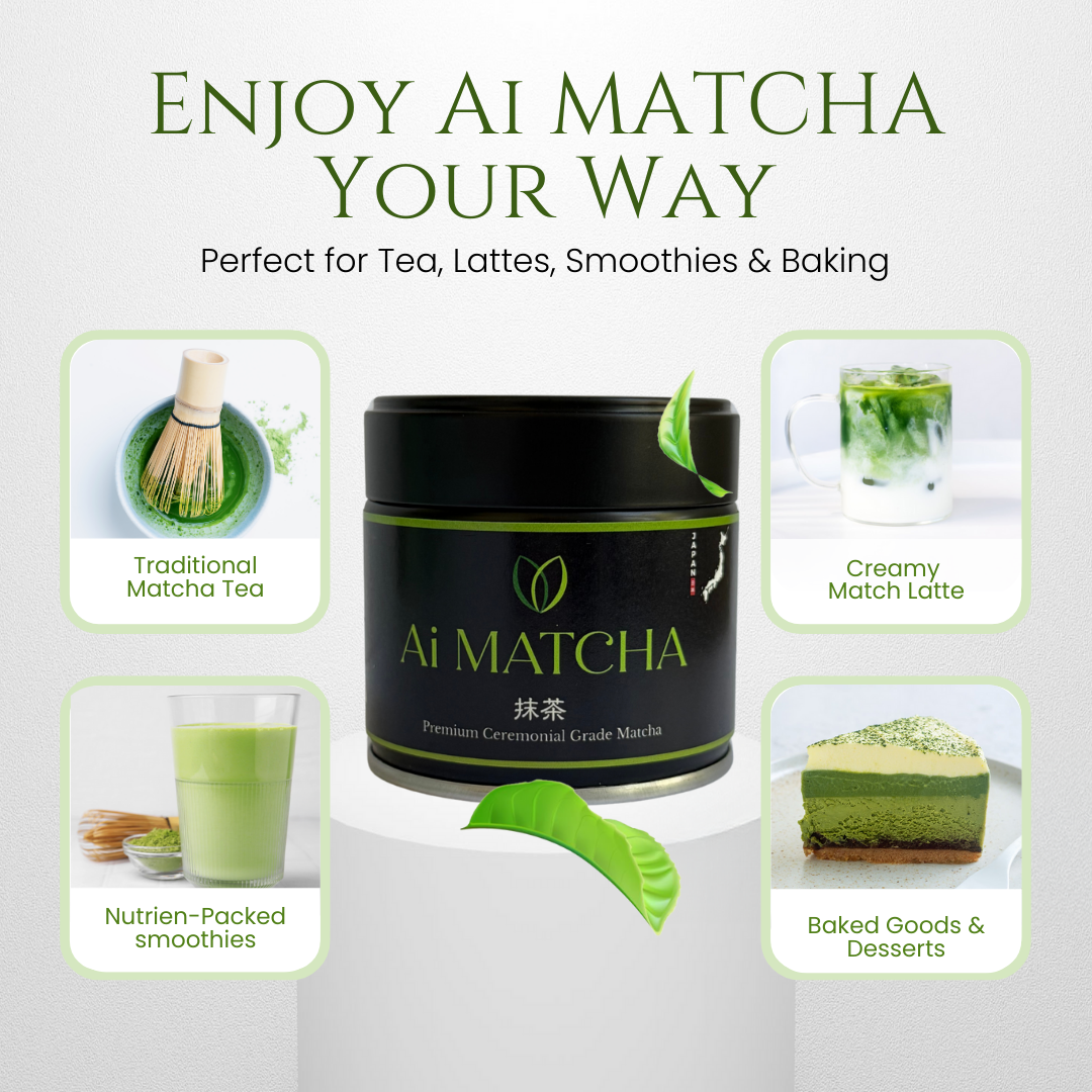 Ai MATCHA Superior Ceremonial Grade Japanese Matcha Green Tea Powder